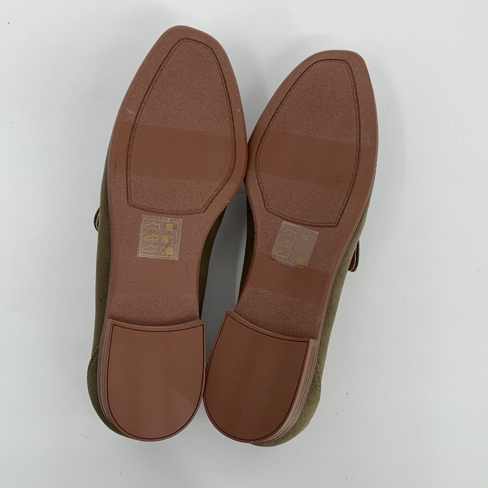 Market & Spruce Abrina loafer shoe flat olive green twist braid slip-on new 7.5 - Picture 6 of 6
